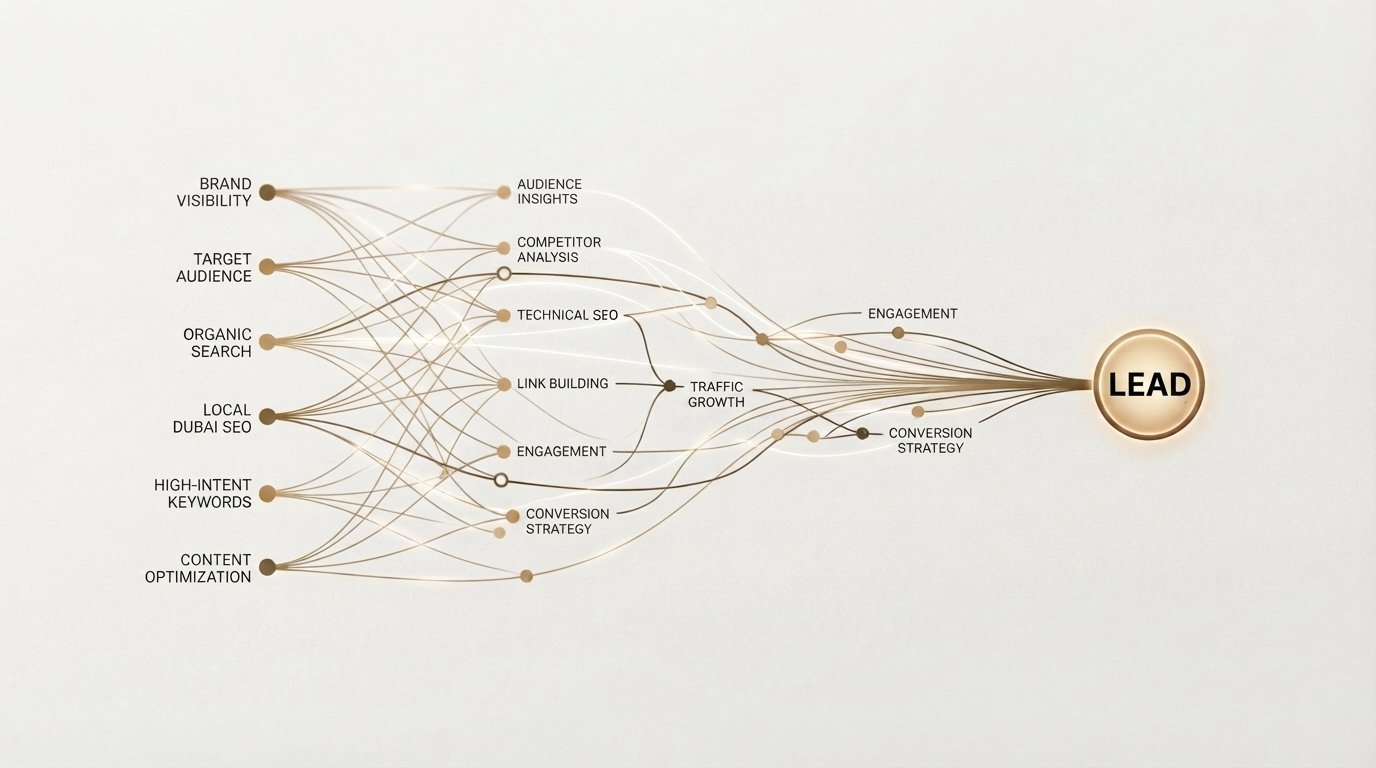 Your keyword-to-lead map for Dubai search