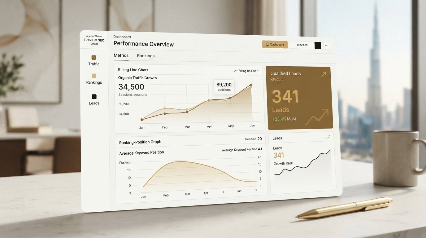 Organic leads and rankings dashboard