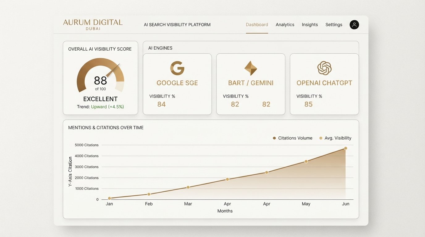 AI-visibility tracking dashboard