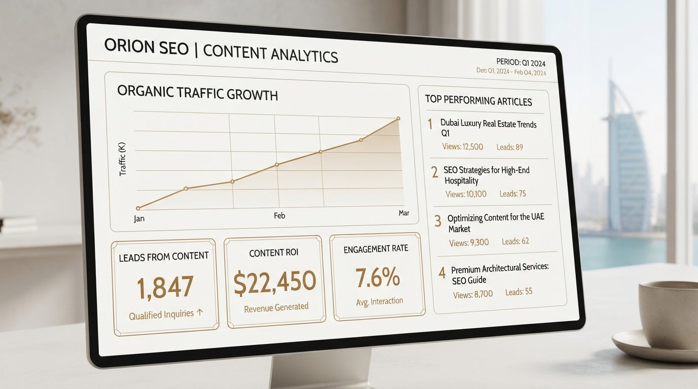 Content-driven leads dashboard