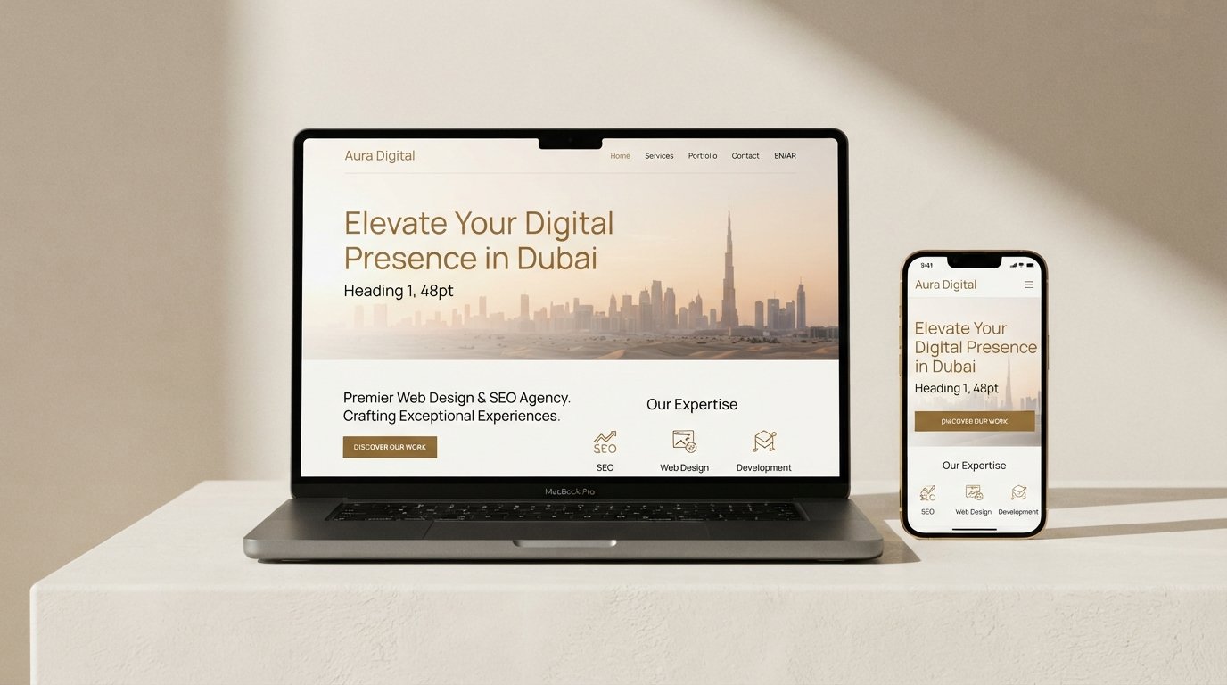 Your new site on mobile and desktop
