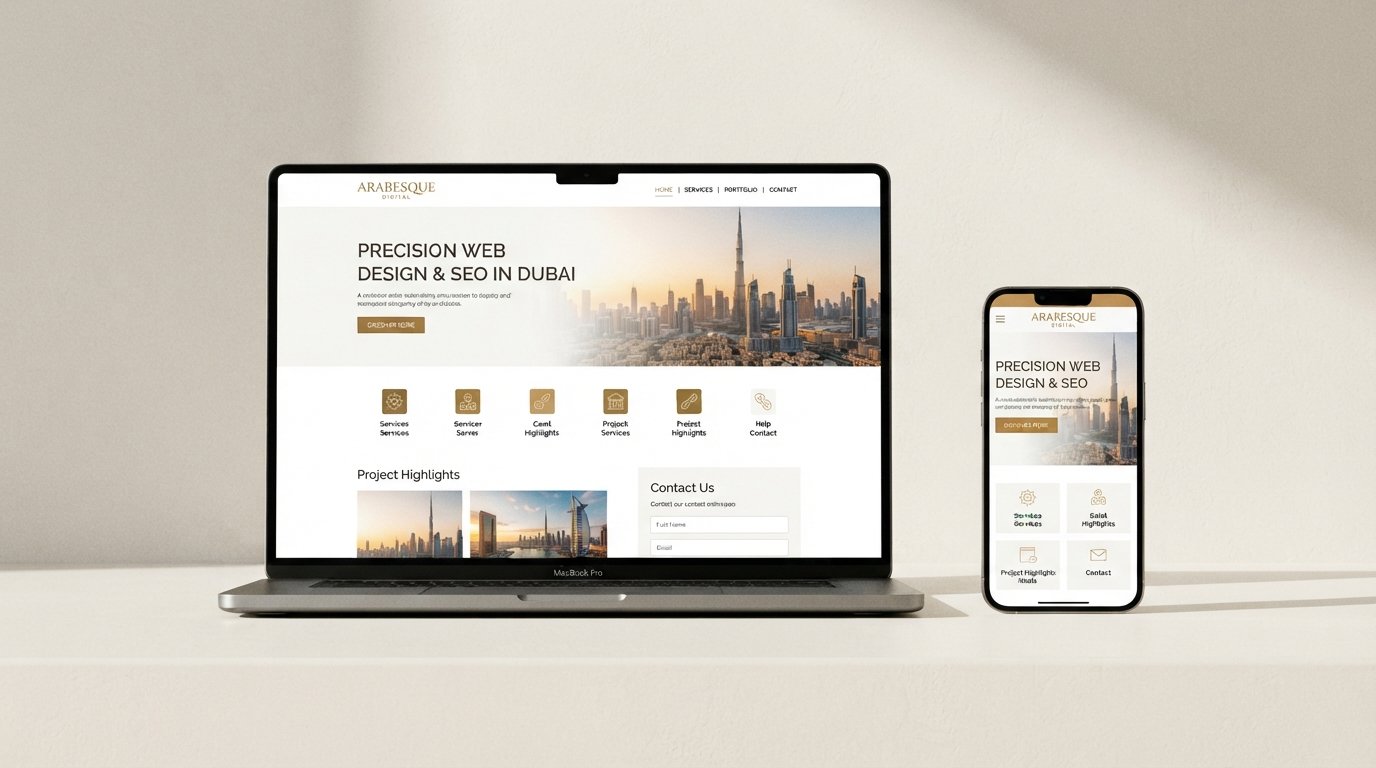 Your new site on mobile and desktop